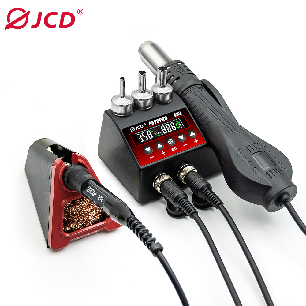 T12 Soldering Station Oled - JCD 8898Pro 2 ใน 1 สถานีบัดกรี