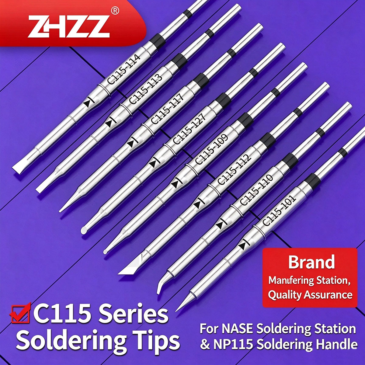 C115 Nano Soldering Iron Station - หัวแร้งบัดกรี C115 รุ่น C115-113 107 120