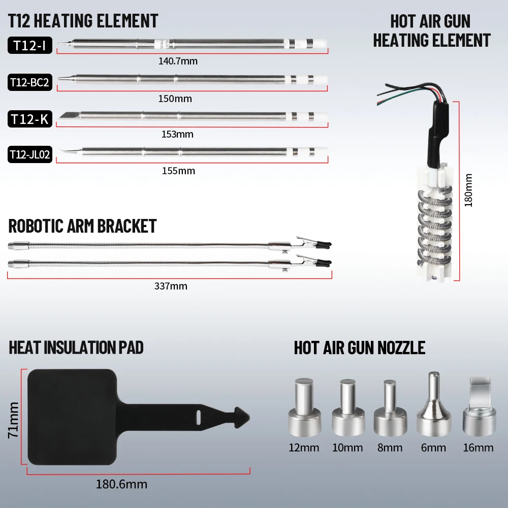 สถานีบัดกรี Kaisi 8512P 700W 2 - T12 Soldering Station Oled บทวิจารณ์และราคา